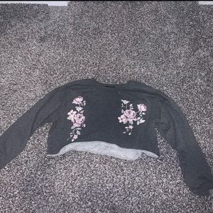 blue notes cropped sweater